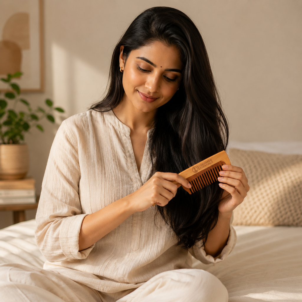 Handle - Neem Comb (Rosemary Oil treated)