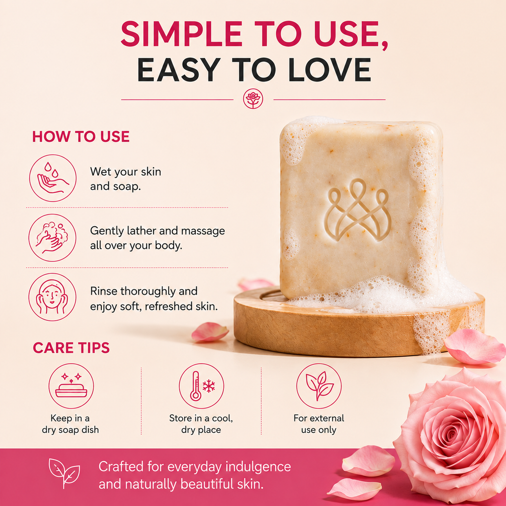 Rose Petal & Milk Soap – 100 gm